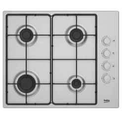 Garnero Arredamenti Elettrodomestici-Piano cottura 4 fuochi ad incasso 60cm acciaio inox Beko