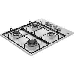 Garnero Arredamenti Elettrodomestici-Piano cottura 4 fuochi ad incasso 60cm acciaio inox Beko