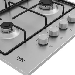 Garnero Arredamenti Elettrodomestici-Piano cottura 4 fuochi ad incasso 60cm acciaio inox Beko