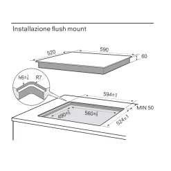 Garnero Arredamenti Elettrodomestici-Piano cottura induzione 4 zone 60cm Master Kitchen