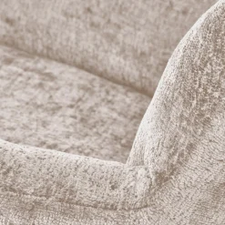 Garnero Arredamenti Poltrone Relax|Poltroncine Imbottite-Poltrona a dondolo imbottita in tessuto Isla Beige