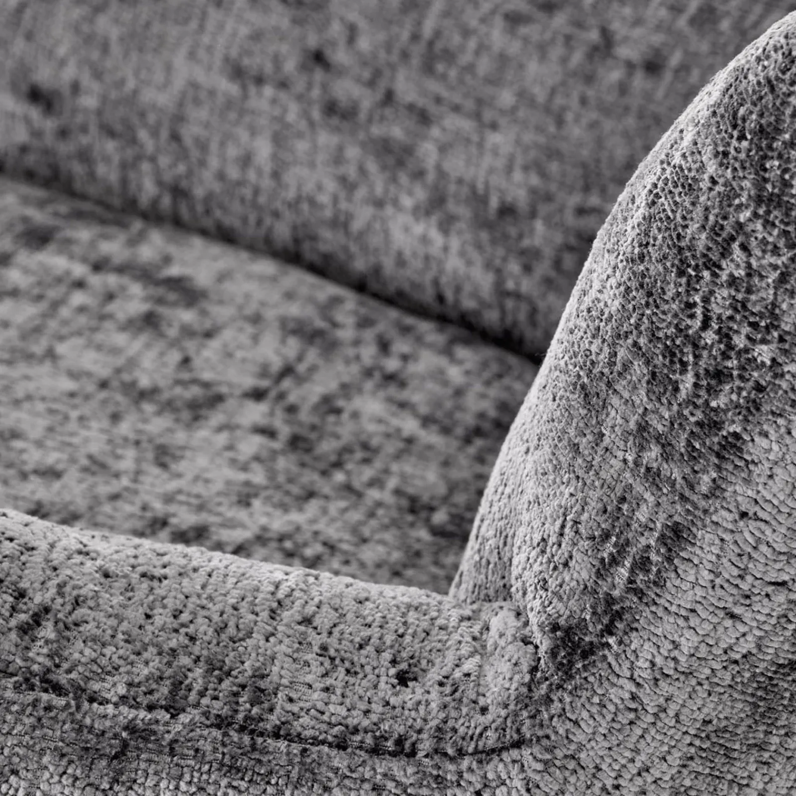 Garnero Arredamenti Poltrone Relax|Poltroncine Imbottite-Poltrona a dondolo imbottita in tessuto Isla Grigio