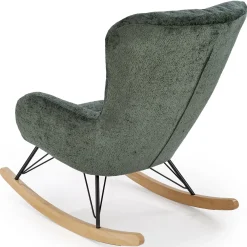 Garnero Arredamenti Poltrone Relax|Poltroncine Imbottite-Poltrona a dondolo imbottita in tessuto Isla Verde