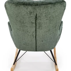 Garnero Arredamenti Poltrone Relax|Poltroncine Imbottite-Poltrona a dondolo imbottita in tessuto Isla Verde