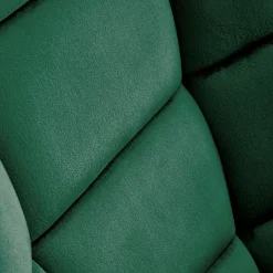 Garnero Arredamenti Poltrone Relax|Poltroncine Imbottite-Poltrona a dondolo relax imbottita in velluto scuro Nanna Verde