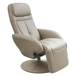 Garnero Arredamenti Poltrone Design|Poltrone Relax-Poltrona cappuccino imbottita in ecopelle reclinabile Nina Tortora