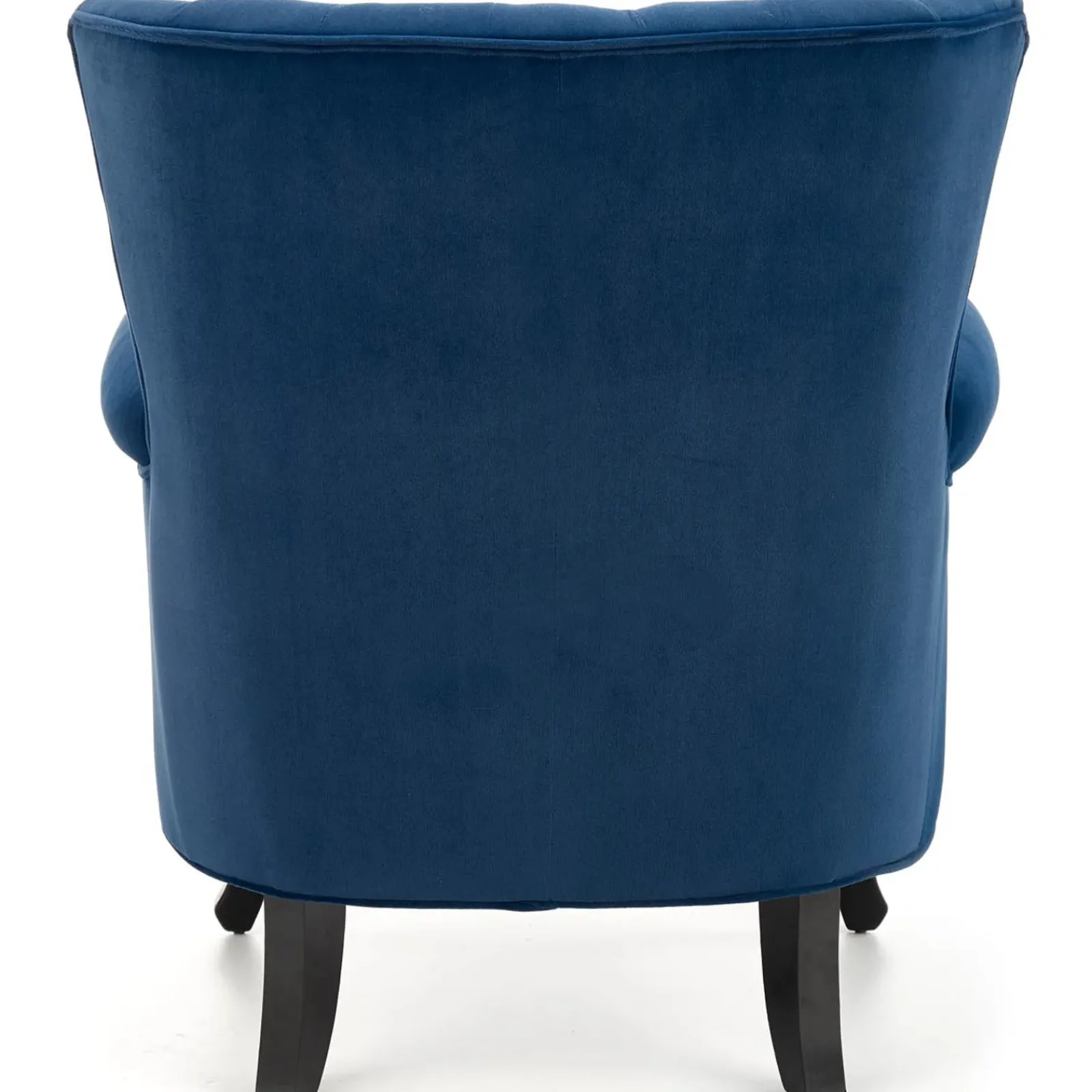 Garnero Arredamenti Poltrone Design|Poltrone Relax-Poltrona classica relax imbottita in velluto blu Mazia Tessuto Velluto Blu