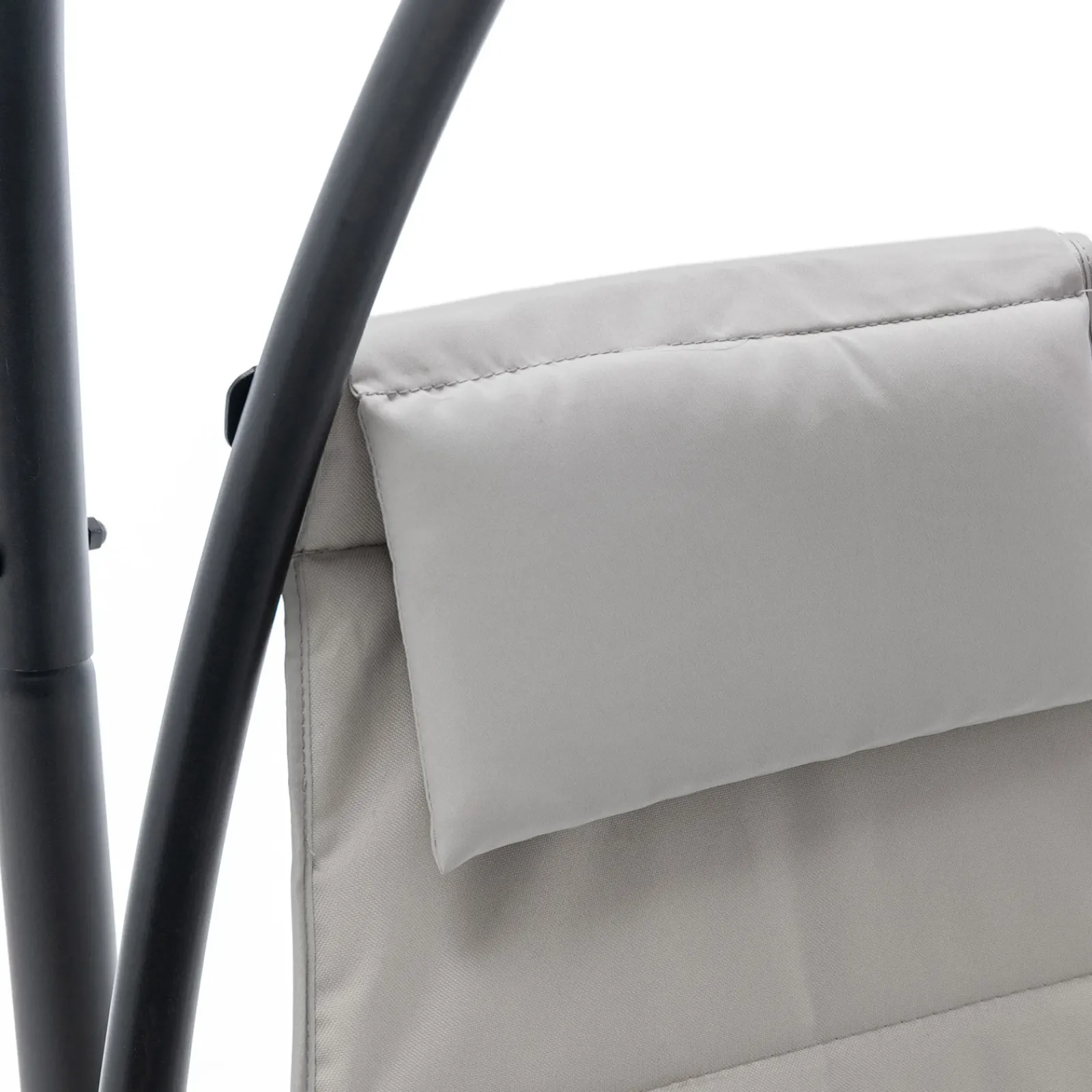 Garnero Arredamenti Dondoli Da Giardino|Poltrone Da Giardino-Poltrona da giardino a dondolo sospesa 103x212h cm nero grigio Onda