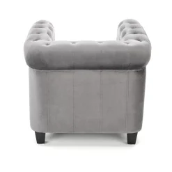 Garnero Arredamenti Poltrone Design|Poltrone Relax-Poltrona da sala imbottita in velluto nero Spina Grigio