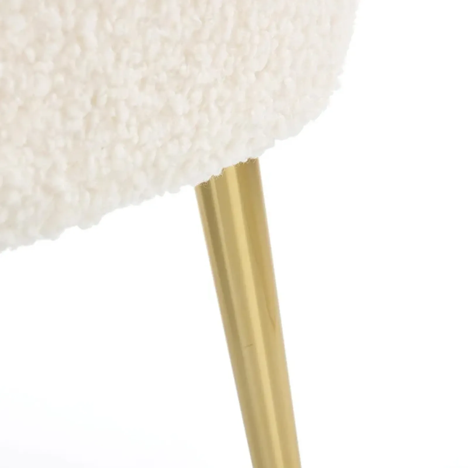 Garnero Arredamenti Poltrone Design|Poltrone Relax-Poltrona da salotto in tessuto panna e acciaio oro Camel