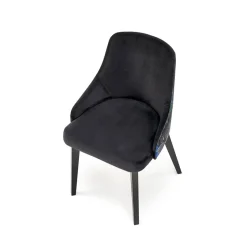 Garnero Arredamenti Poltrone Design-Poltrona da salotto in velluto con grafica Avarua Nero