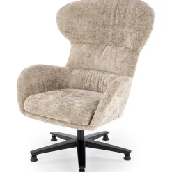 Garnero Arredamenti Poltrone Design|Poltrone Relax-Poltrona design girevole imbottita in tessuto Mappy Beige