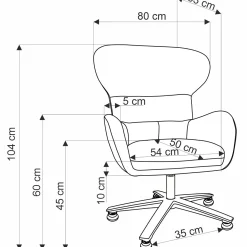 Garnero Arredamenti Poltrone Design|Poltrone Relax-Poltrona design girevole imbottita in tessuto Mappy Beige