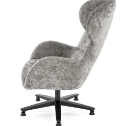 Garnero Arredamenti Poltrone Design|Poltrone Relax-Poltrona design girevole imbottita in tessuto  Mappy Grigio