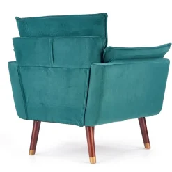 Garnero Arredamenti Poltrone Design|Poltroncine Imbottite-Poltrona design imbottita verde Eugenia Gihome®