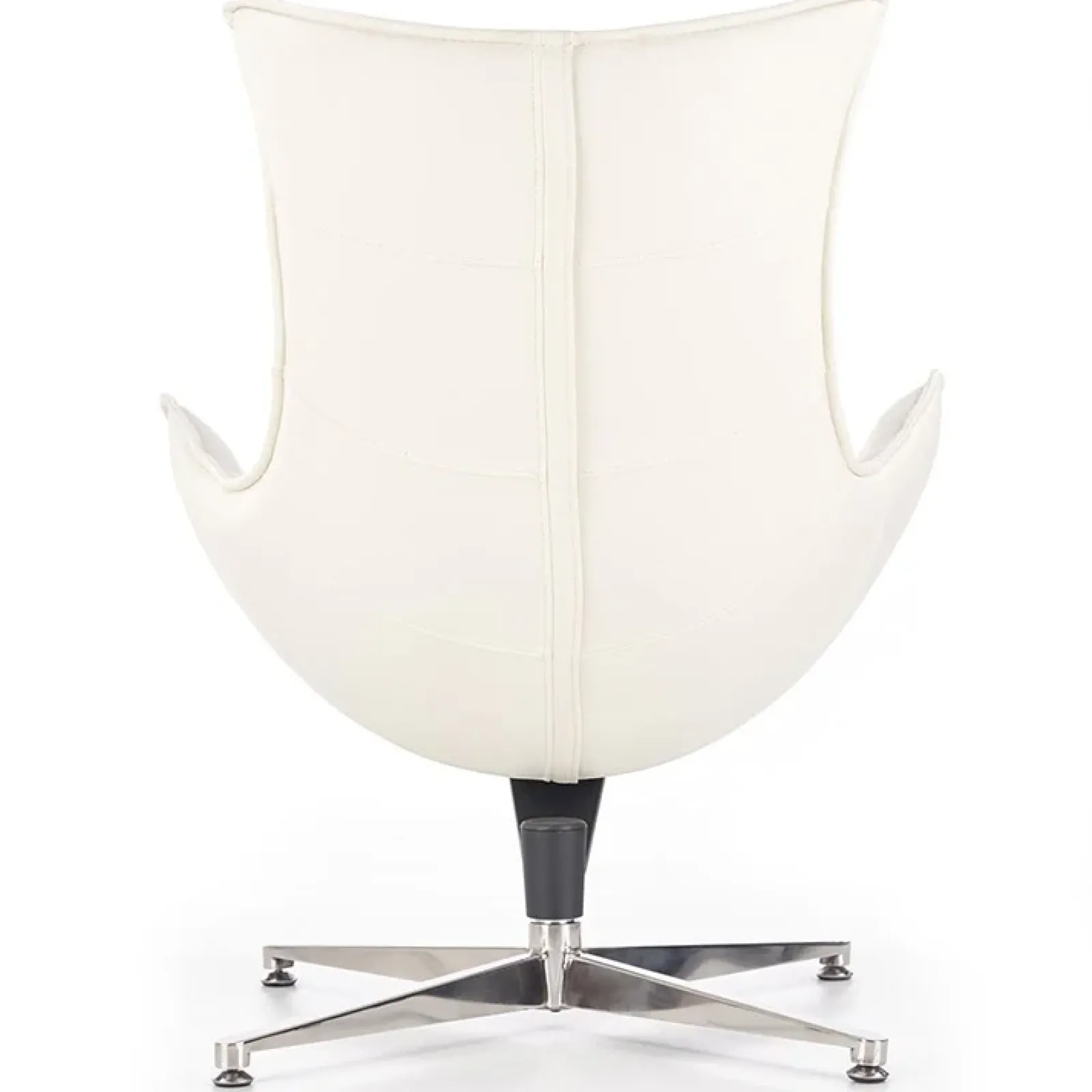 Garnero Arredamenti Poltrone Design|Poltroncine Imbottite-Poltrona design in ecopelle imbottita Isotta Bianco