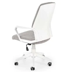 Garnero Arredamenti Sedie Da Ufficio|Sedie Scrivania Ufficio-Poltrona design ufficio in tessuto beige bianco Nikki