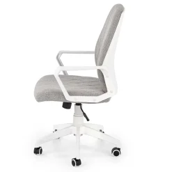 Garnero Arredamenti Sedie Da Ufficio|Sedie Scrivania Ufficio-Poltrona design ufficio in tessuto beige bianco Nikki