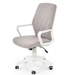 Garnero Arredamenti Sedie Da Ufficio|Sedie Scrivania Ufficio-Poltrona design ufficio in tessuto beige bianco Nikki