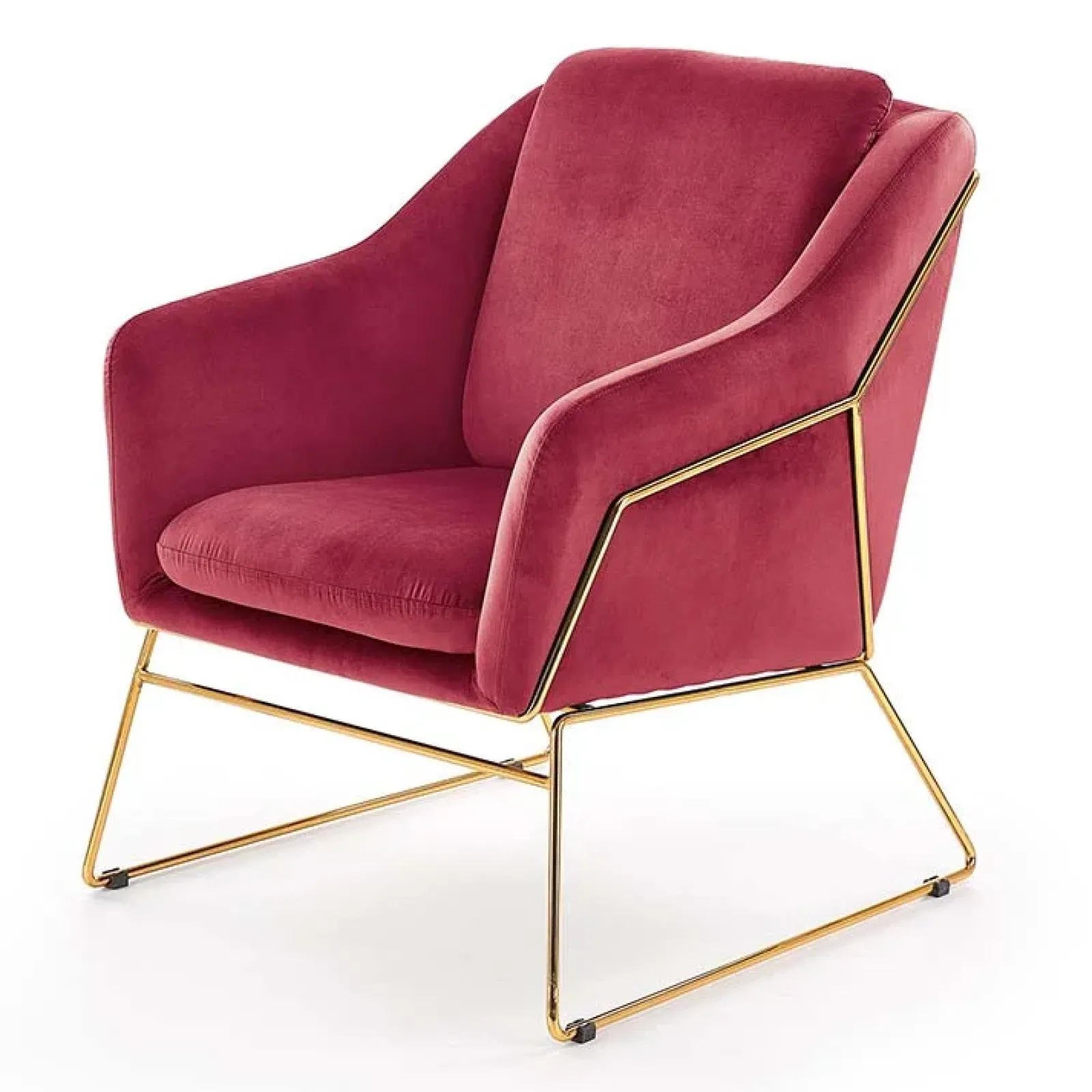 Garnero Arredamenti Poltrone Design|Poltroncine Imbottite-Poltrona imbottita design Erminia3 Bordeaux