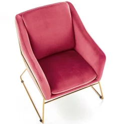 Garnero Arredamenti Poltrone Design|Poltroncine Imbottite-Poltrona imbottita design Erminia3 Bordeaux