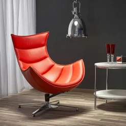 Garnero Arredamenti Poltrone Design|Poltrone Relax-Poltrona imbottita design Isotta Rosso
