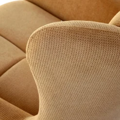 Garnero Arredamenti Poltrone Relax|Poltroncine Imbottite-Poltrona imbottita in tessuto giallo nero Snooz Senape