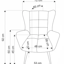Garnero Arredamenti Poltrone Relax|Poltroncine Imbottite-Poltrona imbottita in tessuto oliva nero Snooz Verde