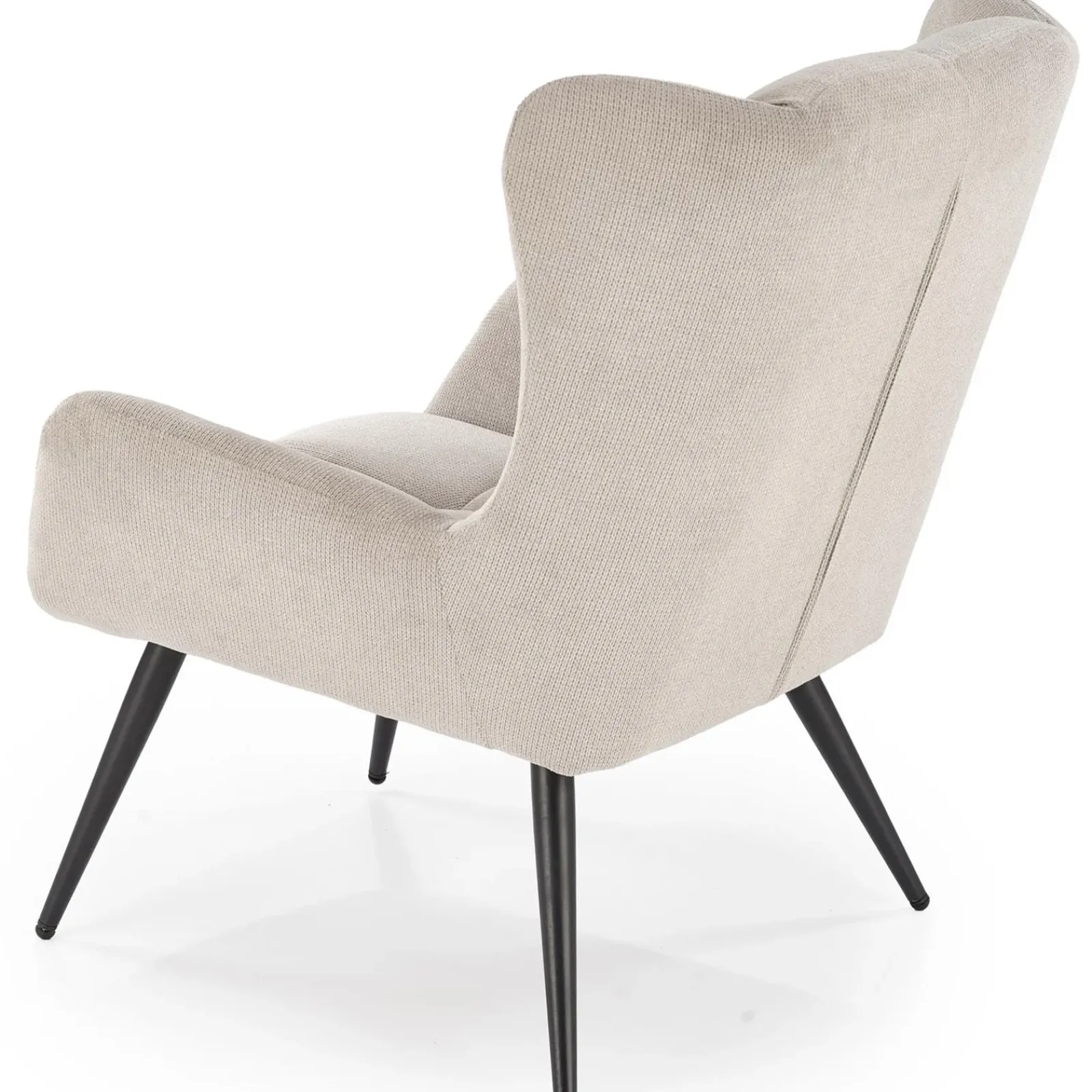 Garnero Arredamenti Poltrone Relax|Poltroncine Imbottite-Poltrona imbottita in tessuto nero Snooz Beige