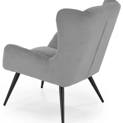 Garnero Arredamenti Poltrone Relax|Poltroncine Imbottite-Poltrona imbottita in tessuto nero Snooz Grigio