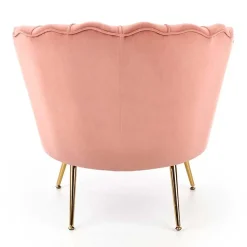 Garnero Arredamenti Poltrone Design|Poltrone Sala D'attesa-Poltrona imbottita moderna in velluto antico oro Gabriella Rosa