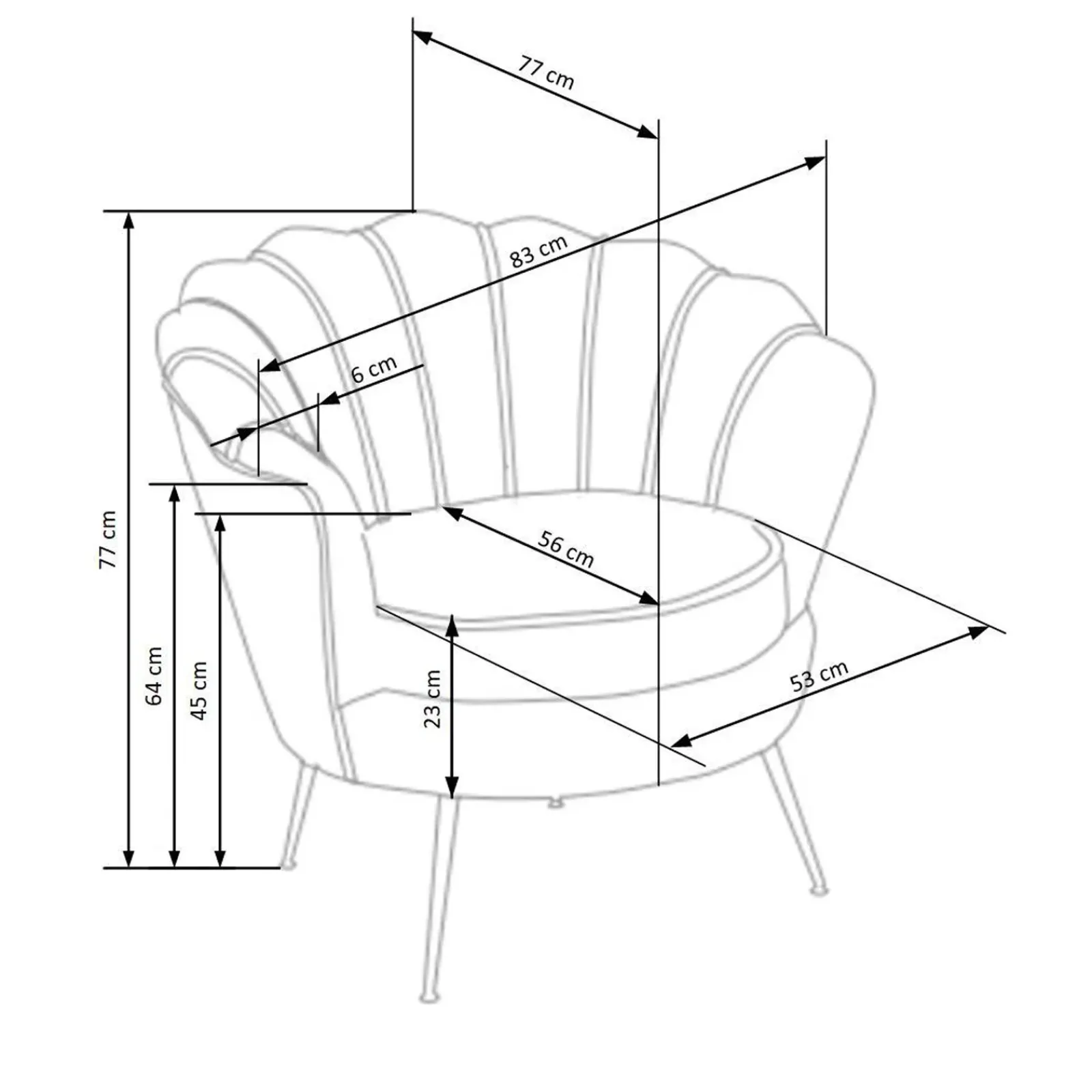 Garnero Arredamenti Poltrone Design|Poltrone Sala D'attesa-Poltrona imbottita moderna in velluto antico oro Gabriella Rosa