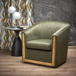 Garnero Arredamenti Sedie Sala Attesa|Poltrone Sala D'attesa-Poltrona imbottita relax in velluto Simeone Verde