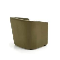 Garnero Arredamenti Sedie Sala Attesa|Poltrone Sala D'attesa-Poltrona imbottita relax in velluto Simeone Verde