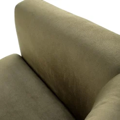 Garnero Arredamenti Sedie Sala Attesa|Poltrone Sala D'attesa-Poltrona imbottita relax in velluto Simeone Verde