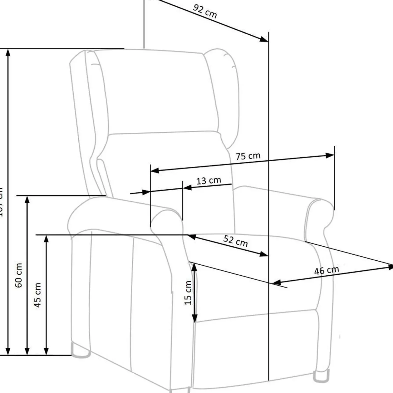 Garnero Arredamenti Poltrone Relax|Poltroncine Imbottite-Poltrona reclinabile imbottita in velluto giallo Cassiopea Senape