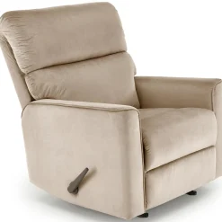 Garnero Arredamenti Poltrone Relax|Poltroncine Imbottite-Poltrona reclinabile imbottita in tessuto Benuat Beige