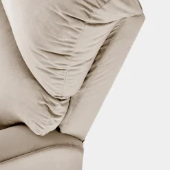 Garnero Arredamenti Poltrone Relax|Poltroncine Imbottite-Poltrona reclinabile imbottita in tessuto Benuat Beige