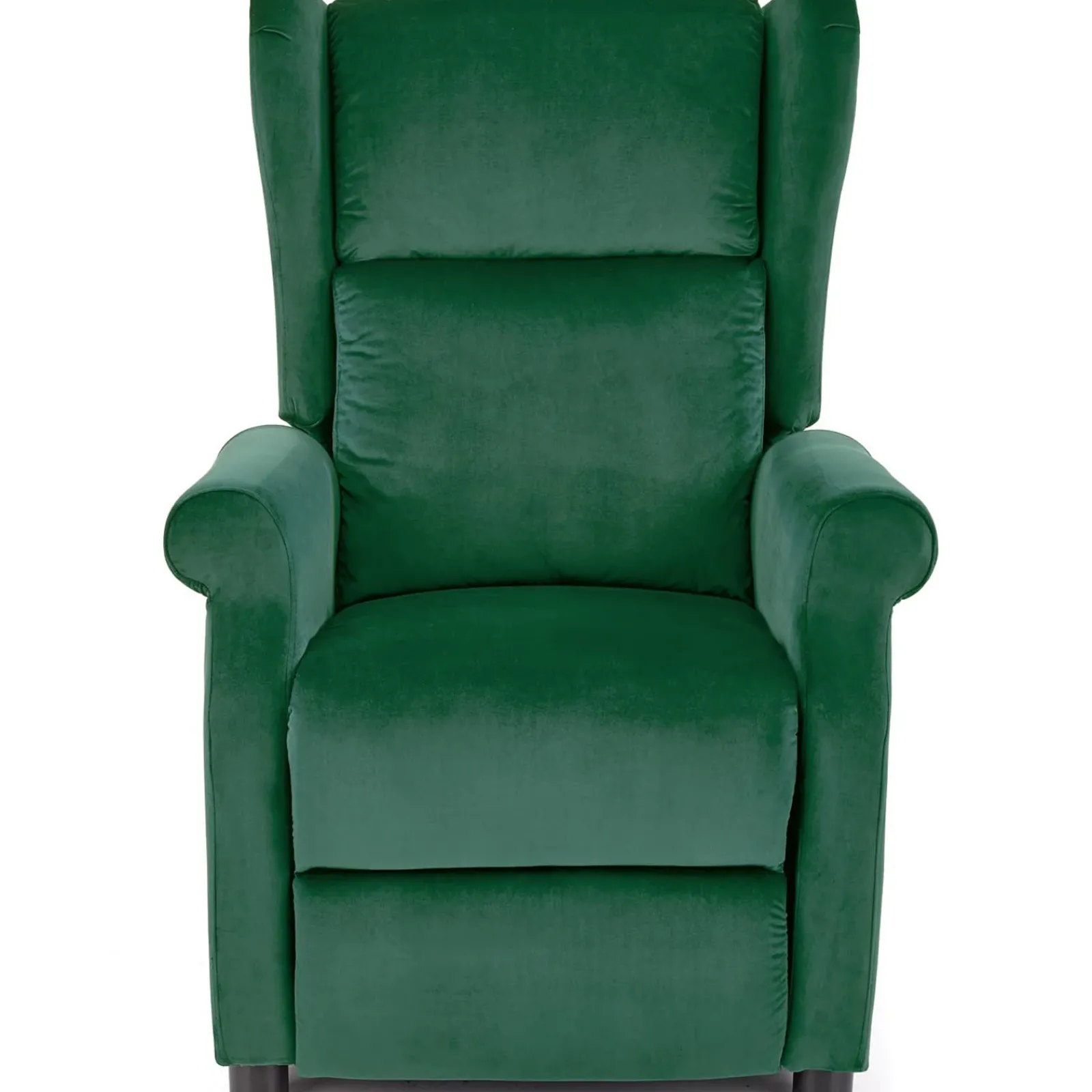 Garnero Arredamenti Poltrone Relax|Poltroncine Imbottite-Poltrona reclinabile imbottita in velluto Cassiopea Verde