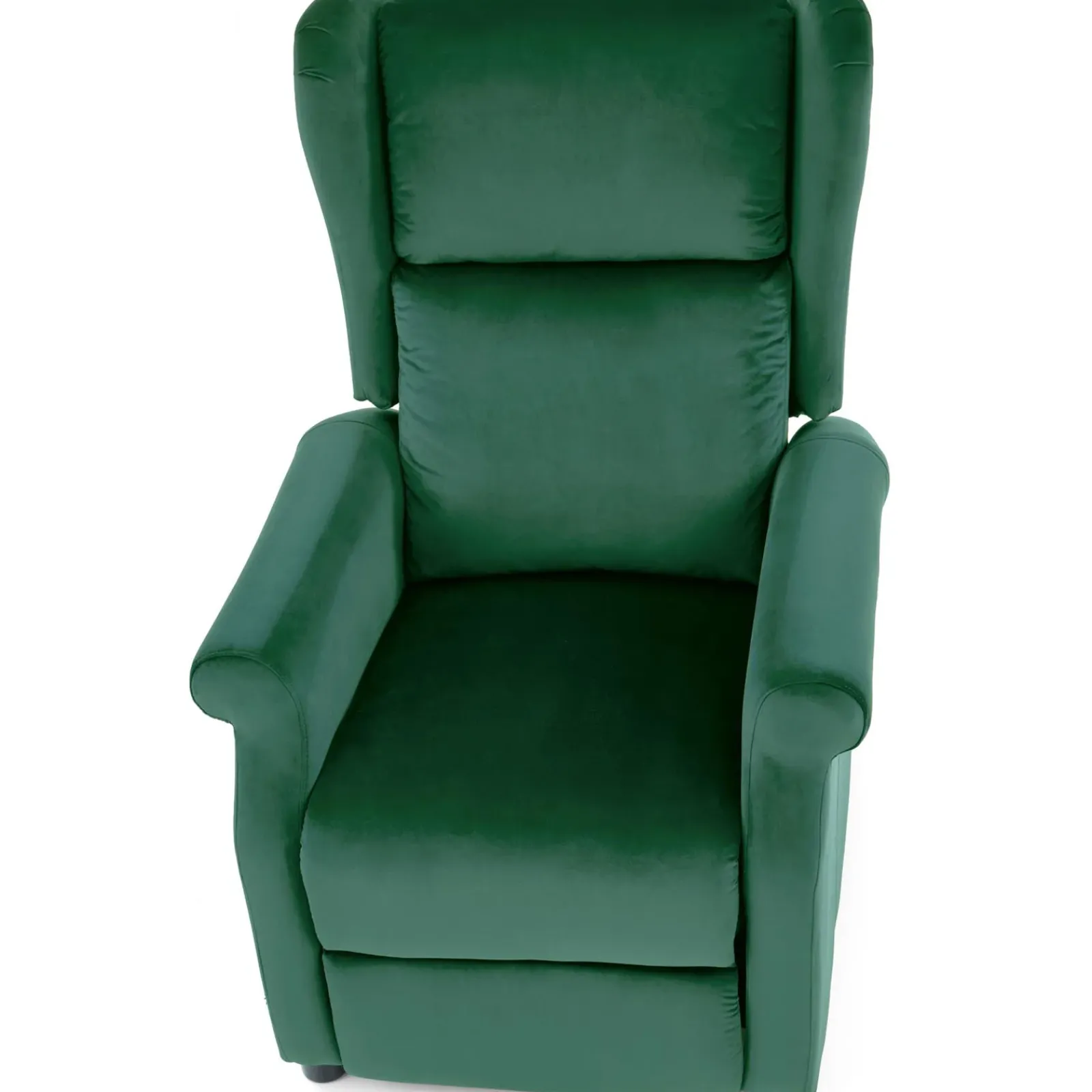 Garnero Arredamenti Poltrone Relax|Poltroncine Imbottite-Poltrona reclinabile imbottita in velluto Cassiopea Verde