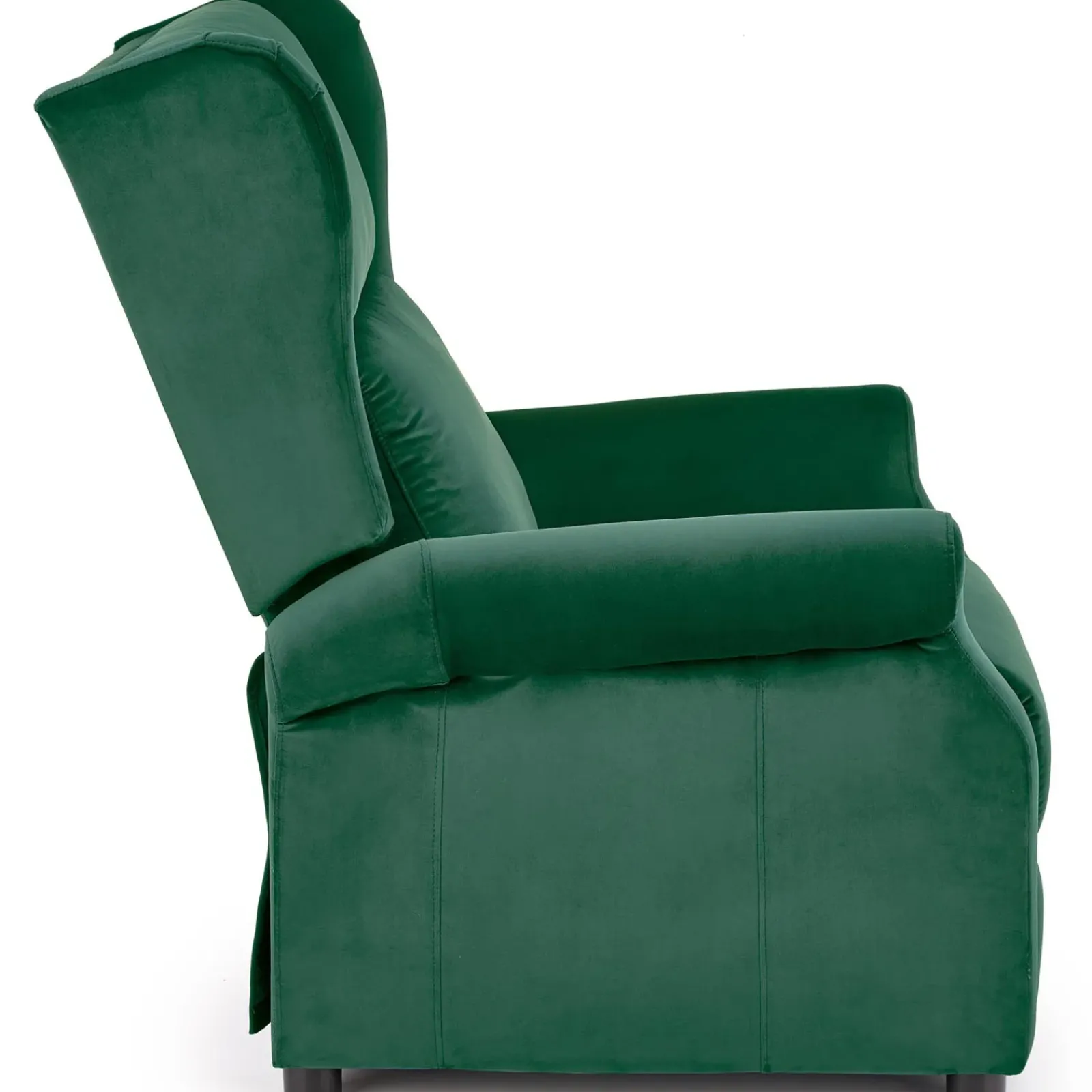 Garnero Arredamenti Poltrone Relax|Poltroncine Imbottite-Poltrona reclinabile imbottita in velluto Cassiopea Verde