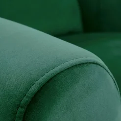 Garnero Arredamenti Poltrone Relax|Poltroncine Imbottite-Poltrona reclinabile imbottita in velluto Cassiopea Verde