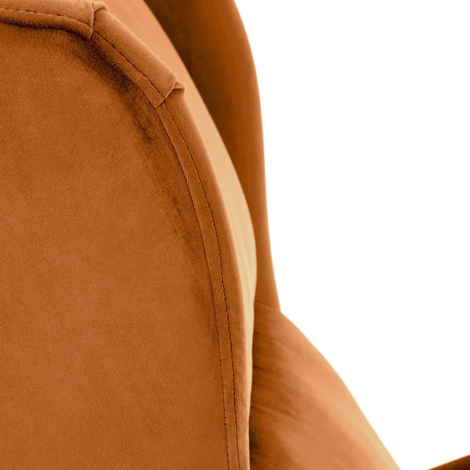 Garnero Arredamenti Poltrone Relax-Poltrona reclinabile imbottita in velluto terracotta Cassiopea Arancio