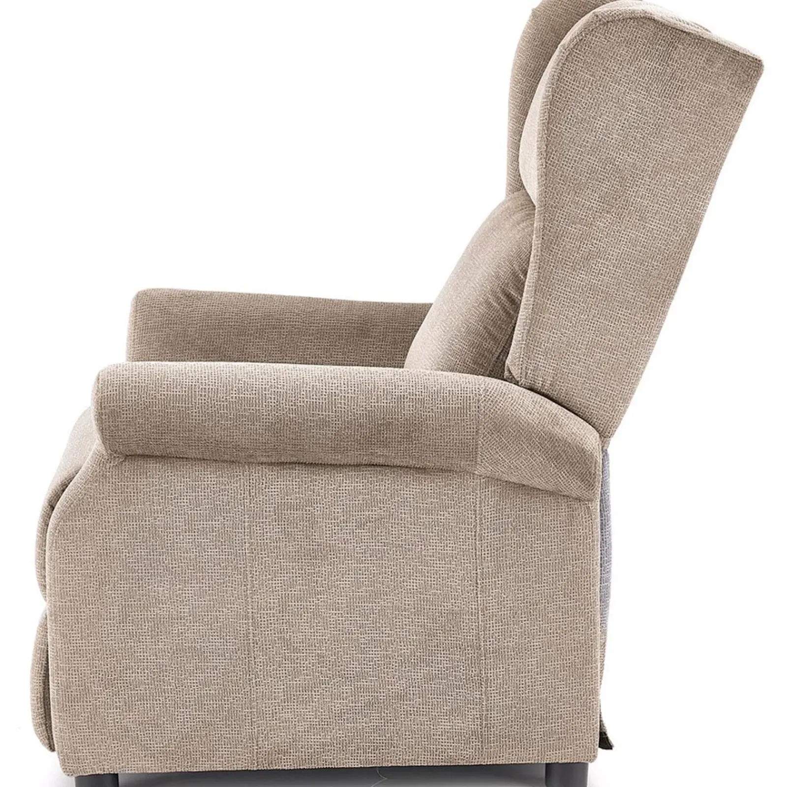 Garnero Arredamenti Poltrone Relax|Poltroncine Imbottite-Poltrona reclinabile imbottita in tessuto Cassiopea Beige