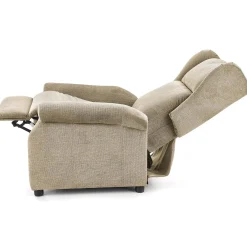 Garnero Arredamenti Poltrone Relax|Poltroncine Imbottite-Poltrona reclinabile imbottita in tessuto Cassiopea Beige