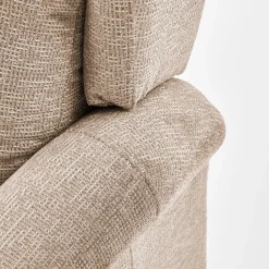 Garnero Arredamenti Poltrone Relax|Poltroncine Imbottite-Poltrona reclinabile imbottita in tessuto Cassiopea Beige