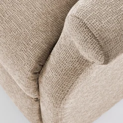 Garnero Arredamenti Poltrone Relax|Poltroncine Imbottite-Poltrona reclinabile imbottita in tessuto Cassiopea Beige