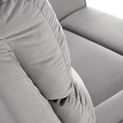 Garnero Arredamenti Poltrone Relax|Poltroncine Imbottite-Poltrona reclinabile imbottita in tessuto Benuat Grigio