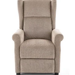Garnero Arredamenti Poltrone Relax|Poltroncine Imbottite-Poltrona reclinabile massaggiante imbottita in tessuto Elion Beige
