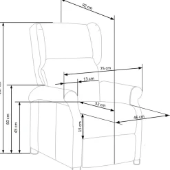 Garnero Arredamenti Poltrone Relax|Poltroncine Imbottite-Poltrona reclinabile massaggiante imbottita in tessuto Elion Beige